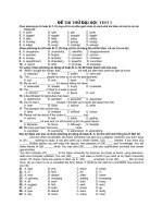 ĐỀ THI THỬ ĐẠI HỌC test 3