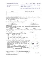 ĐỀ KIỂM TRA CUỐI HK2 MÔN TOÁN 5
