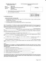 ĐỀ THI CHỌN HỌC SINH GIỎI quốc gia tiếng Anh 2013