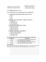 Đề kiểm tra học kì II lớp 8 môn Lịch sử - THCS Nguyễn Huệ, Khánh Hòa (Đề 1)