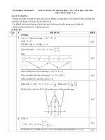 Đáp án KTCL ôn thi đại học lần 1 môn toán khối A,A1, Sở Giáo Dục Đào Tạo Vĩnh Phúc năm 2013,2014