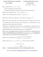 THI THỬ THPT QUỐC GIA MÔN TOÁNĐỀ SỐ 12