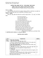 Đề kiểm tra Học kỳ II lớp 11 năm 2012 - 2013, THPT Lê Thánh Tông tỉnh Gia Lai môn văn