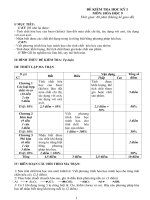 Kiểm tra Học kỳ I Hóa lớp 9