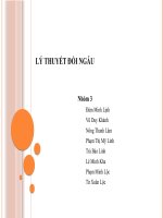 Thuyết trình LÝ THUYẾT ĐỐI NGẪU