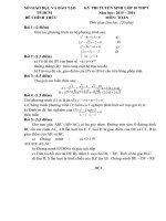Đề thi tuyển sinh vào lớp 10 môn Toán từng năm học