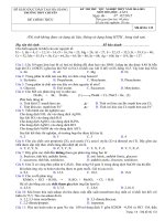 Đề thi thử Quốc gia lần 1 năm 2015 môn Hóa học trường THPT Chuyên Hà Giang