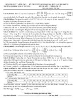 Đề thi Cao học trường Đại học Ngoại Thương năm 2013 (Đợt 1)