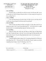 Đề thi học sinh giỏi lớp 9 THCS tỉnh Hải Dương năm 2012-2013 môn sử