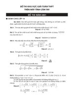 ĐỀ THI CASIO THPT KHU vực năm 2001