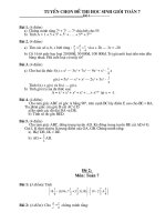Đề thi và đáp án bồi dưỡng học sinh giỏi toán lớp 7 tham khảo (2)