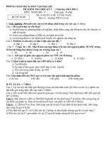 Đề và đáp án kiểm tra học kì môn sinh học lớp 9 sưu tầm (17)