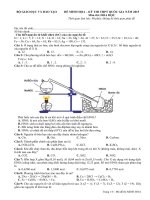 Đề thi minh họa và đáp án kỳ thi THPT Quốc gia môn Hóa