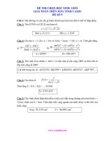 ĐỀ THI THỬ HSG MÁY TÍNH CASIO ĐỀ 9