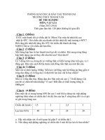 Đề thi Olympic lớp 6 năm 2014 huyện Thanh Oai_Vật lý 2