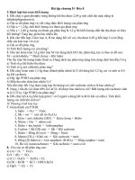Bài tập chương II Hóa học lớp 8