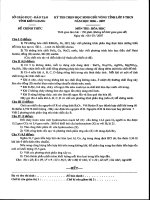 Tổng hợp đề thi HSG cấp tỉnh năm học 2006 - 2007 môn hóa