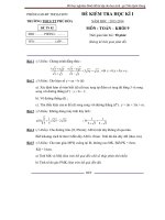 Đề kiểm tra học kỳ I THCS TT Phú Hòa năm 2013 - 2014 _Toán 9