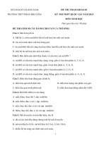 Đề thi thử THPT Quốc gia năm 2015 môn Sinh học trường THPT Phan Bội Châu, Quảng Nam (Số 1)