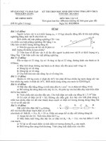 Tổng hợp đề thi HSG cấp tỉnh năm học 2013 - 2014 môn lý