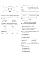 Đề thi học sinh giỏi lớp 9 THCS TP Hải Phòng năm 2013 - 2014 môn hóa trắc nghiệm