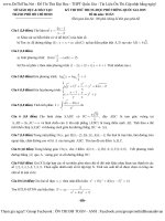 Đề thi thử và đáp án môn Toán 2015 của Sở GD TP.Hồ Chí Minh