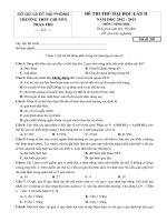 Đề thi thử Đại học cao đẳng năm 2013 môn Sinh học số 21