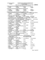 ĐỀ thi HKI tiếng Anh lớp 12 Thái Bình 2012 (With key)