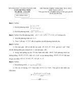 Đề thi Olympic cụm trường THPT Ba Đình - Tây Hồ năm học 2011 - 2012 môn Toán lớp 10