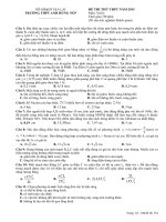 Đề thi thử Quốc gia năm 2015 môn Vật Lý trường THPT Anh Hùng Núp, Gia Lai