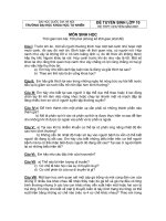 Đề thi tuyển sinh lớp 10 Hệ THPT Chuyên 2001 Đại học quốc gia Hà Nội