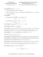 kỳ thi thử quốc gia môn toán lần 3 năm 2015