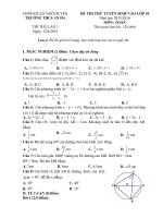 Đề thi thử vào lớp 10 môn Toán trường THCS An Đà, Hải Phòng năm học 2015-2016 (Lần 1)