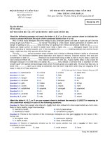 Đề thi tuyển sinh đại học năm 2014 mã đề 473