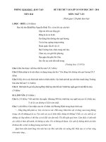 Đề thi thử vào lớp 10 môn Ngữ văn năm học 2015-2016 Phòng GD-ĐT Tiền Hải, Thái Bình