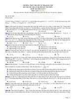 Đề thi thử THPT Quốc gia môn Lý lần 5 năm 2015 trường THPT Chuyên Sư Phạm, Hà Nội