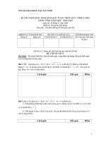 ĐỀ THI CASIO TÂY NINH 2006-2007