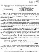 Đề thi học sinh giỏi lớp 9 THCS tỉnh An Giang năm 2012 - 2013 môn GDCD