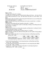 Đề thi thử học sinh giỏi tỉnh Long An lớp 9 môn Địa lý - Đề 1