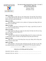 Đề thi Olympic trại hè Hùng Vương lần X năm 2014 - Khối 10 môn lịch sử