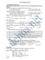 Ôn tập hóa học lớp 8