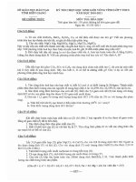 Tổng hợp đề thi HSG cấp tỉnh năm học 2010 - 2011 môn hóa