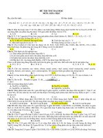 Đề thi thử Đại học cao đẳng năm 2013 môn Hóa đề số 18