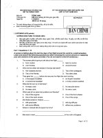 ĐỀ THI CHỌN HỌC SINH GIỎI quốc gia  2010 môn anh