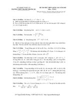 ĐỀ THI THỬ THPT QUỐC GIA NĂM 2015 Môn  TOÁN lớp 12