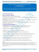 Bài 1.Sóng cơ và phương trình sóng cơ