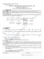 đề thi học phần môn điện kỹ thuật 2011  2012truong DHSPTPHCM