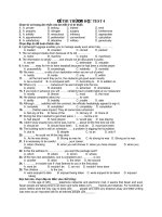 ĐỀ THI THỬ ĐẠI HỌC test 4