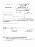 Đề thi học sinh giỏi giải toán Máy tính Casio lớp 12 tỉnh Kiên Giang năm học 2011 - 2012 môn vật lý