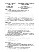 Đề thi chọn học sinh giỏi THPT thi Quốc gia tỉnh Đăk Lăk năm 2013 - 2014 môn sinh 1